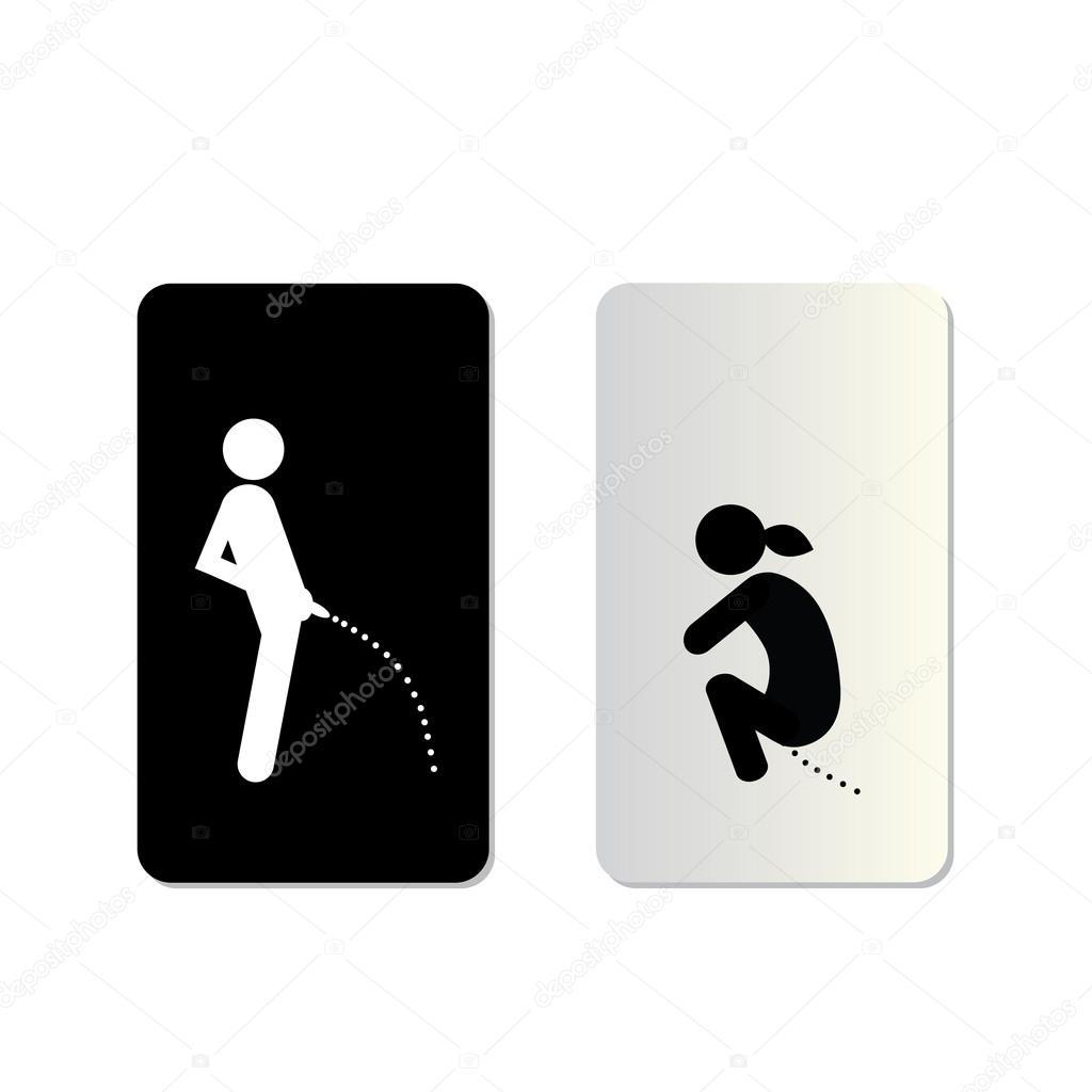 toilet symbol tag