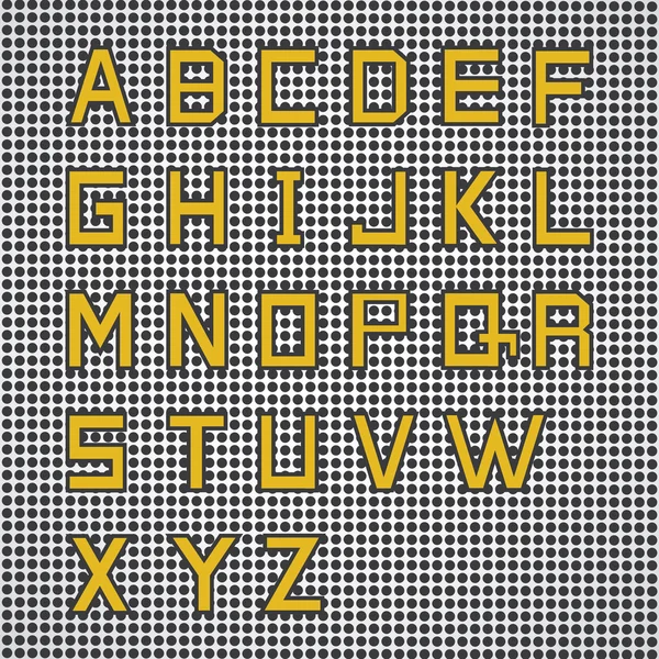 Retro-Schriftset — Stockvektor