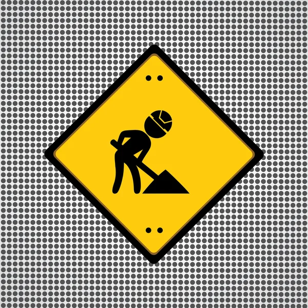 Under construction sign — Stock Vector