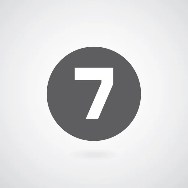 基本的な番号 7 — ストックベクタ