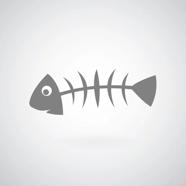 魚骨のシンボル — ストックベクタ