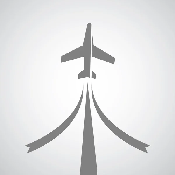 Flugzeugsymbol — Stockvektor