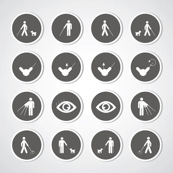 Blinde man symbool — Stockvector