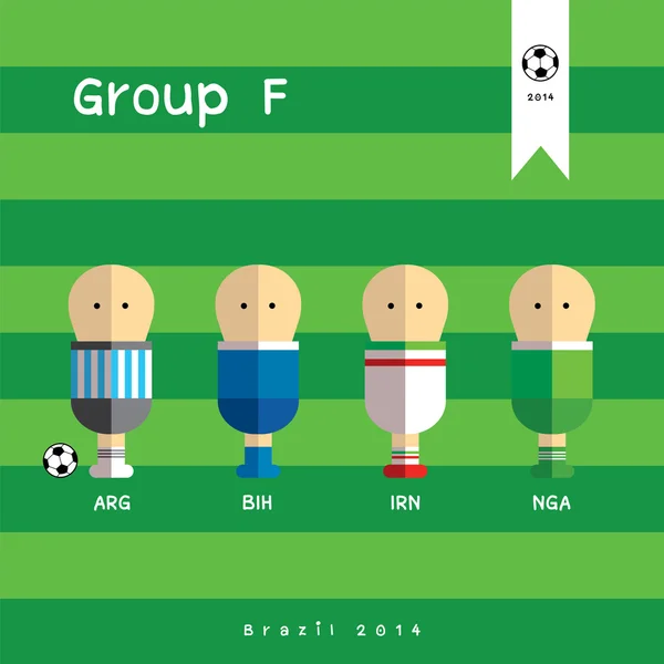 Joueurs de football dessin animé — Image vectorielle
