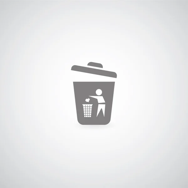 Çöp kutusu — Stok Vektör