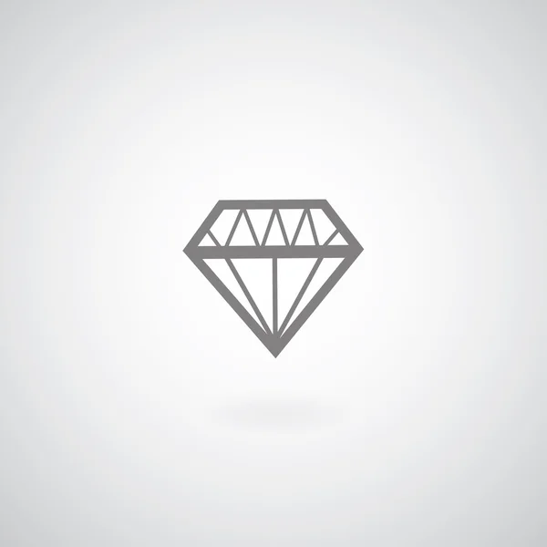 Símbolo de diamante — Vector de stock