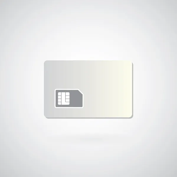 Blank sim card — Stock Vector