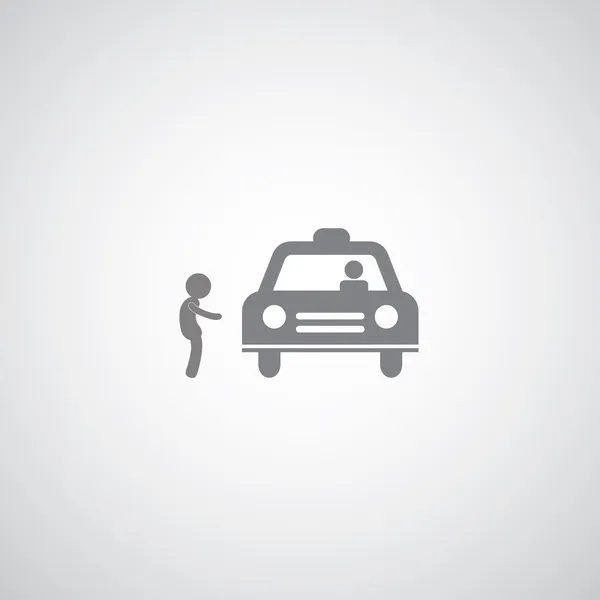 Señal de taxi — Vector de stock