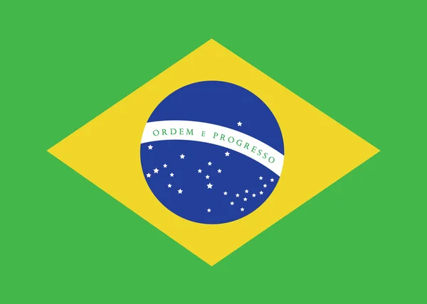 Brazil flag — Stock Vector