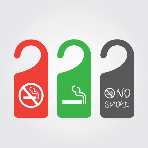 No smoking and smoking area — Stock Vector