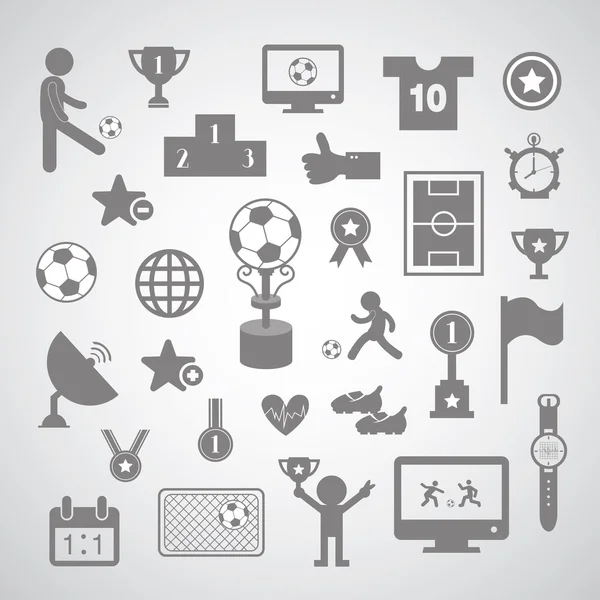 Набір символів футбол — стоковий вектор