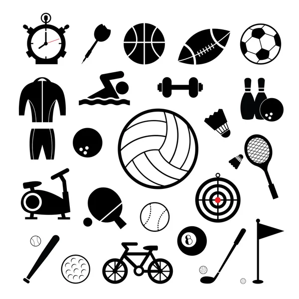 Conjunto de iconos deportivos — Archivo Imágenes Vectoriales