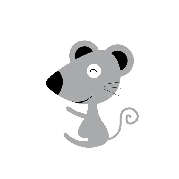 Cartoon cute mouse — Stock Vector