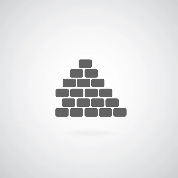 Icône de brique — Image vectorielle