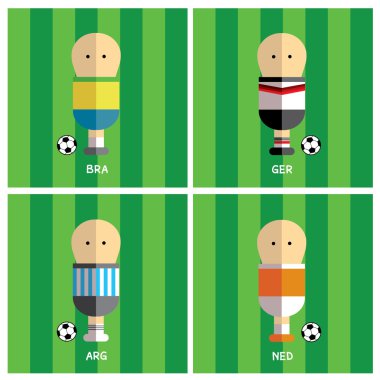 futbol oyuncuları çizgi film