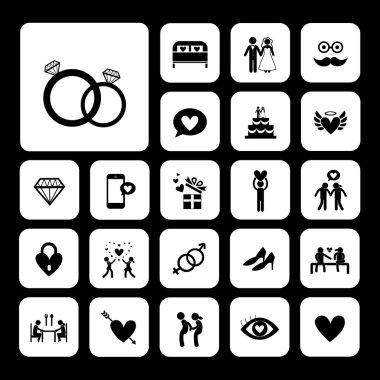 Düğün Icons set