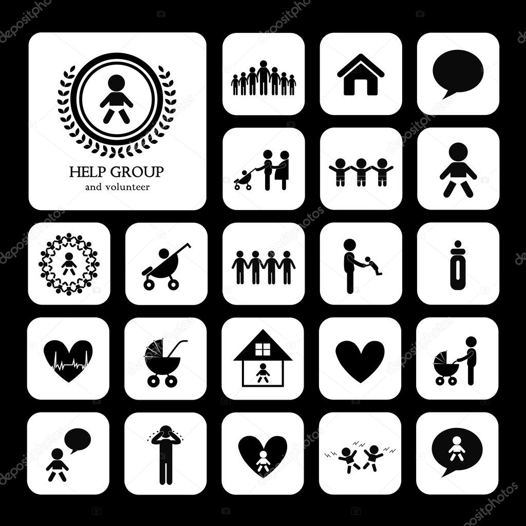 children action welfare icon
