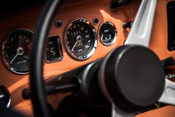 Retro interior vintage car — Stock Photo, Image