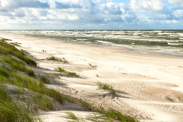 Zandstrand aan Baltische Zee — Stockfoto