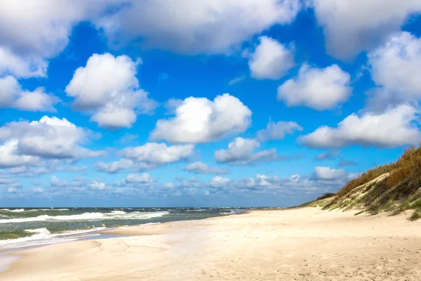 Піщаний пляж на Балтійському морі — стокове фото