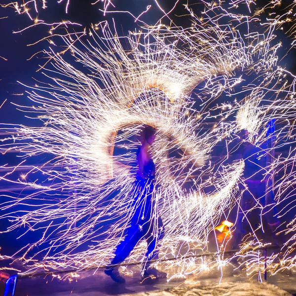 Feuershow — Stockfoto