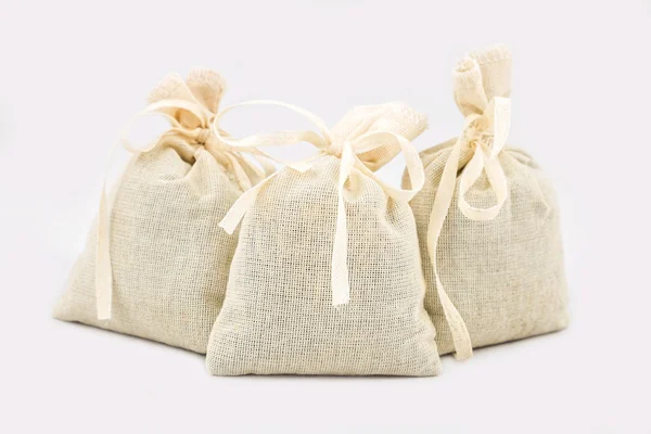 Текстильные сумки для саше — стоковое фото