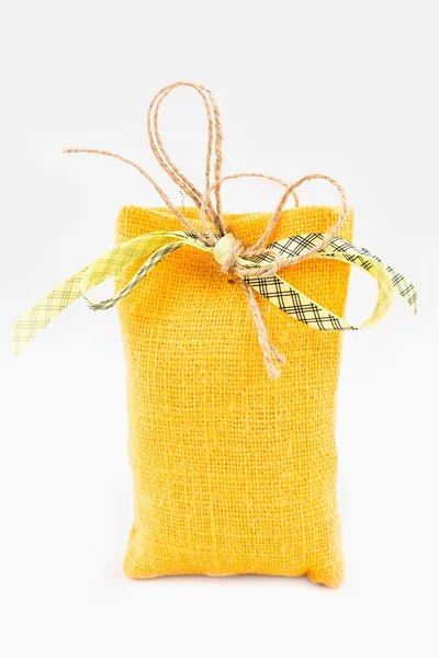 Мешочек для саше из декоративного текстиля — стоковое фото