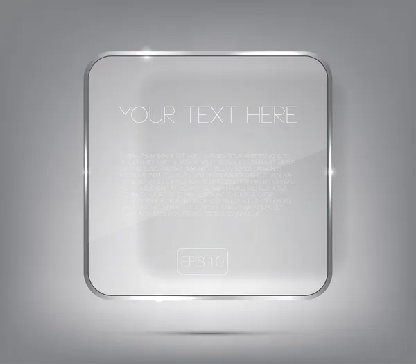 gümüş metal çerçeve ile banner