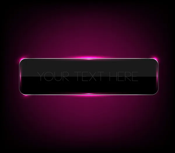 mor parlak neon ışıkları ile banner