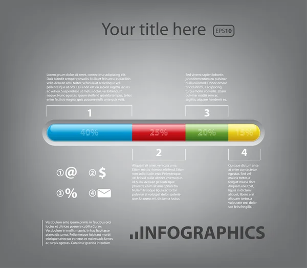 Infographics bar — Stockvector