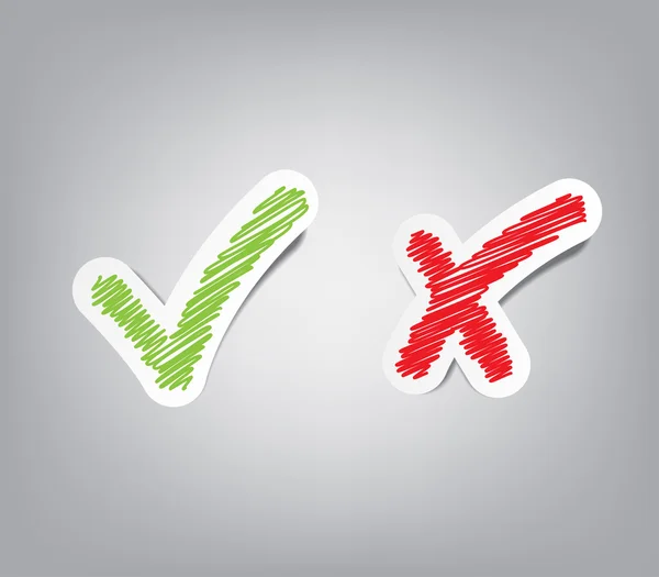 onay işareti etiketleri vektör