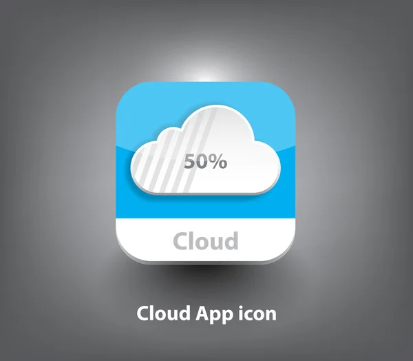 Ícone Cloud App — Vetor de Stock