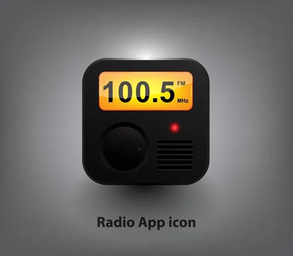 Radio-App-Symbol — Stockvektor