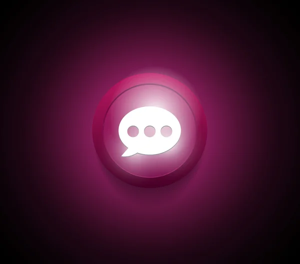 Bubble praten gebruiker interface pictogram — Stockvector