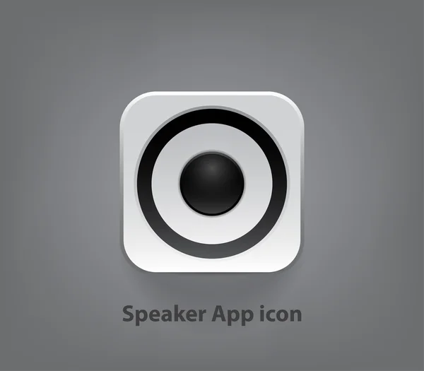 Ícone de aplicativo alto-falante — Vetor de Stock