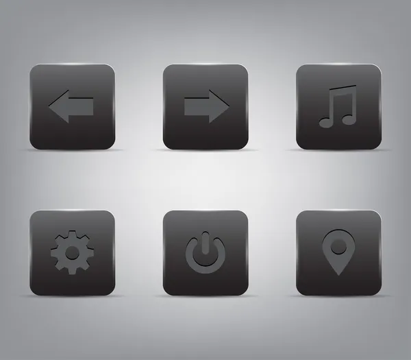 Ensemble d'icônes App pour smartphones et tablettes — Image vectorielle