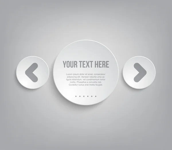 Interface de galerie Web moderne — Image vectorielle