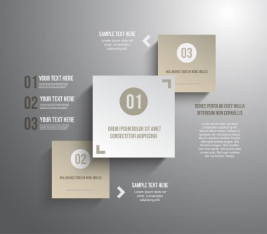 Adım tanıtımı için modern Infographic şablon-ebilmek var olmak kullanılmış için iş veya iş akışı veya grafik düzen