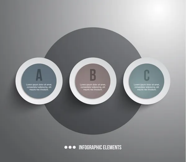 Trois modèles modernes de bannières en papier pour la présentation par étapes peuvent être utilisés pour l'infographie ou la mise en page du flux de travail — Image vectorielle