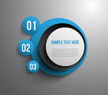 Soyut öğeler için Infographics veya iş tasarım