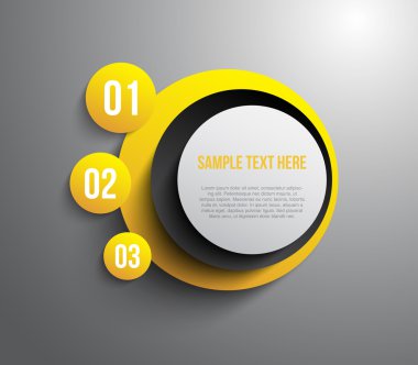 Soyut öğeler için Infographics veya iş tasarım