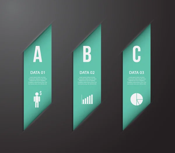 Vorlage für Infografiken — Stockvektor