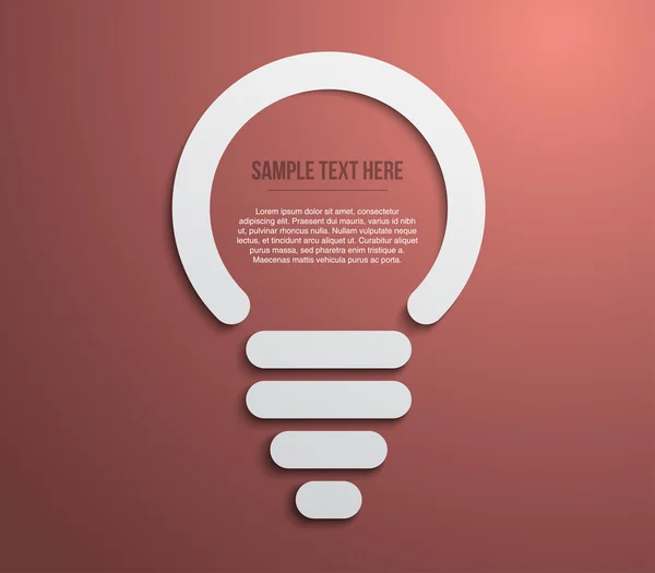 電球考え概念バナー テンプレート — ストックベクタ