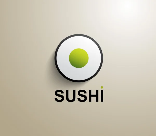 Modelo de design de negócio de sushi vetorial — Vetor de Stock