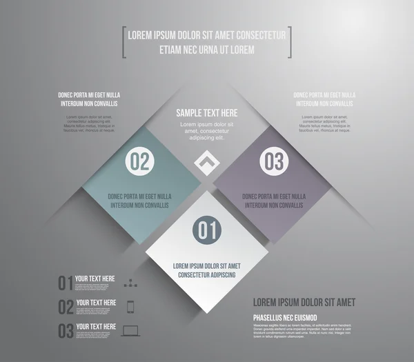 Moderne infografisk skabelon – Stock-vektor