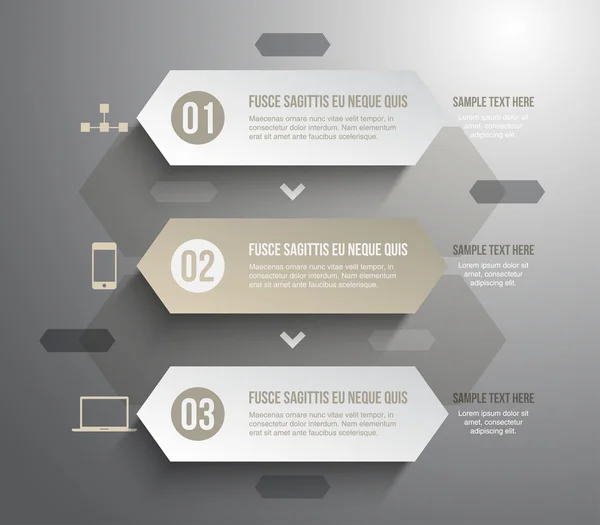 Modelo de infográfico moderno — Vetor de Stock