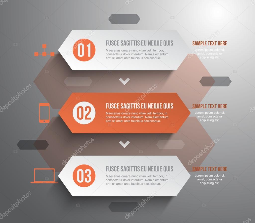 Modern infographic template