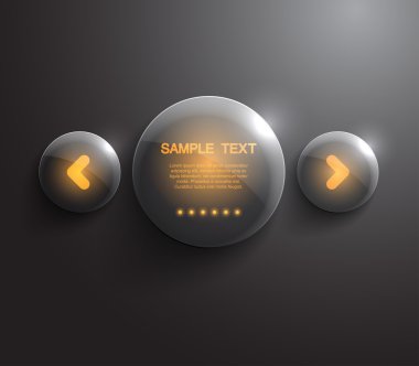 İş tasarımı için parlak neon ışıkları ile parlak afiş