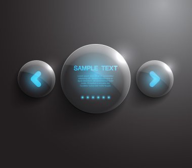 İş tasarımı için parlak neon ışıkları ile parlak afiş