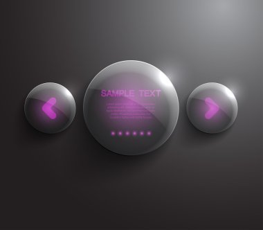 İş tasarımı için parlak neon ışıkları ile parlak afiş